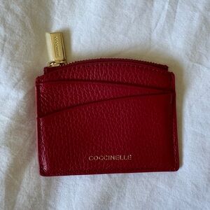 Coccinelle Red Leather Card Holder